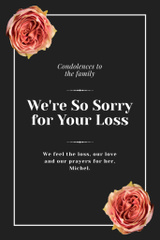 Sympathy Messages for Loss with Roses