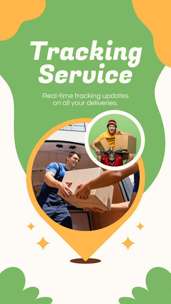 Reliable Tracking Services Instagram Story tervezősablon