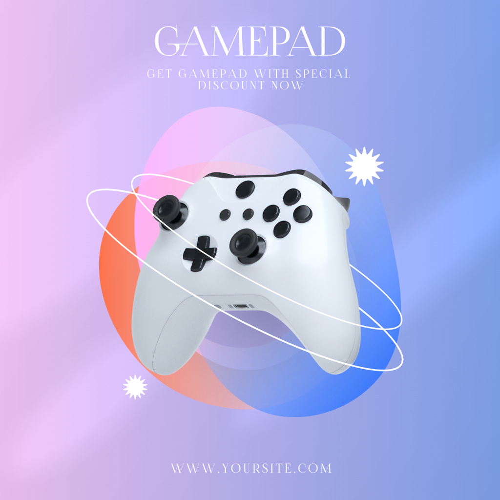 Advantageous Offer for Buying Gamepads Instagram Design Template