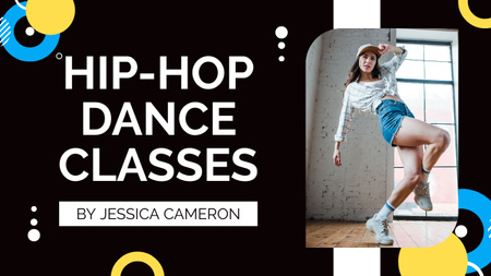 Promotion of Hip Hop Dance Classes Youtube Thumbnail Design Template