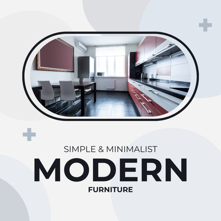 Simple and Minimalist Modern Furniture Offer Instagram Design Template