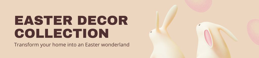 Designvorlage Easter Holiday Decor Collection Promo für Ebay Store Billboard