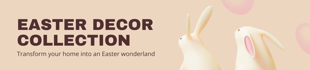 Easter Holiday Decor Collection Promo Ebay Store Billboardデザインテンプレート