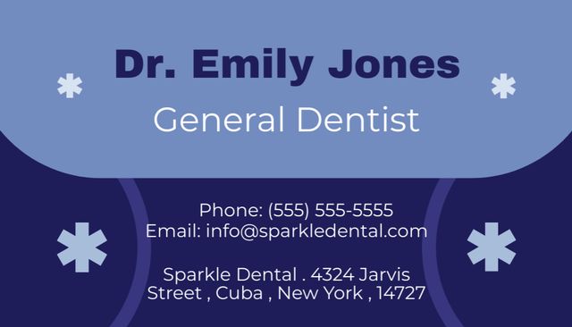 Plantilla de diseño de Offer of Dental Care for Patients of Any Age Business Card US 