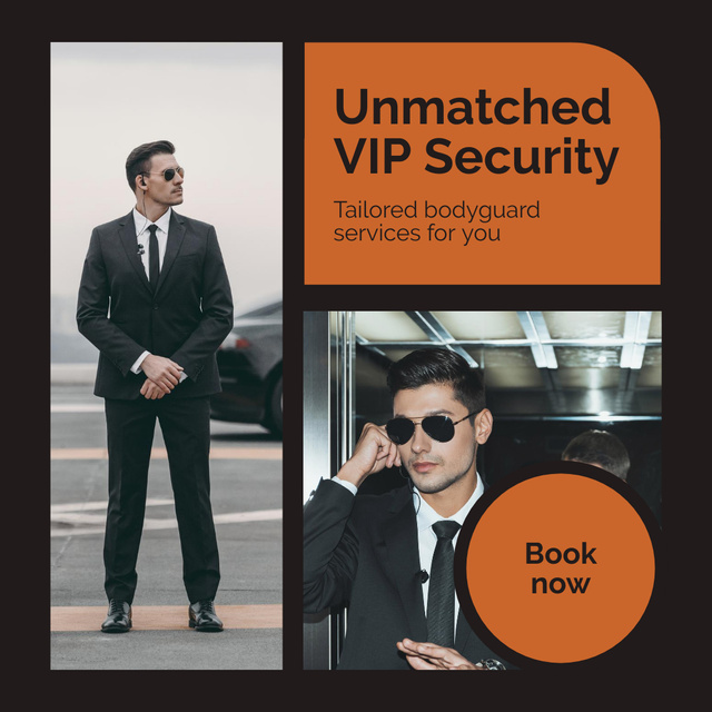 Unmatched VIP Security Instagram – шаблон для дизайну
