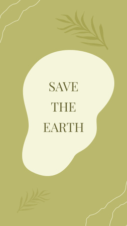 Designvorlage Aufruf zur Rettung der Erde für Instagram Highlight Cover