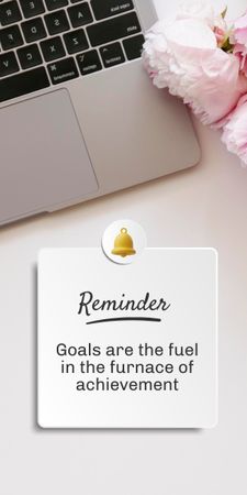 Reminder that Goals are the Fuel Graphic Design Template