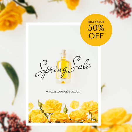 Designvorlage Special Spring Discount on Skin Care Serum für Instagram AD
