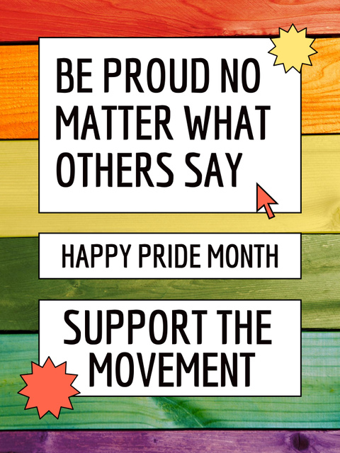 pride Poster US – шаблон для дизайну