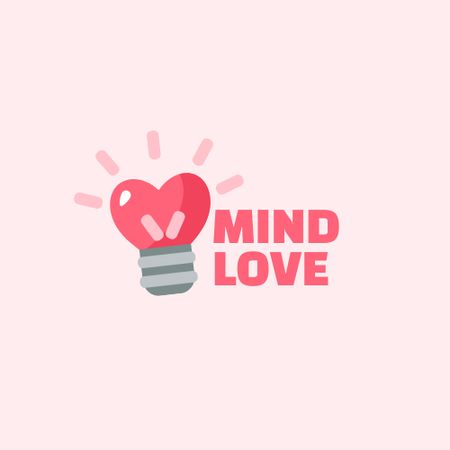 LOVE MIND Logoデザインテンプレート