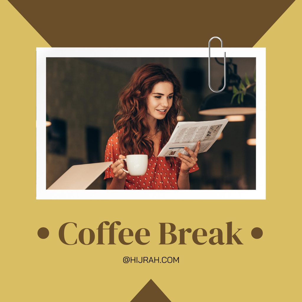 Inspiration for Coffee Break Instagram Design Template