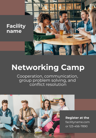 Platilla de diseño Networking Camp Invitation Poster 28x40in