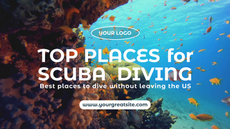 Platilla de diseño Scuba Diving Ad Full HD video
