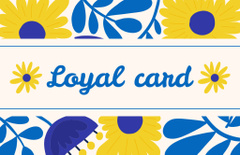 Blue and Yellow Floral Pattern on Loyalty