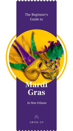 Beginner's Guide About Mardi Gras Carnival Masks Instagram Story Design Template