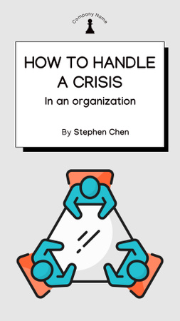 Vinkkejä liiketoiminnan kriisin voittamiseksi kollegoiden kanssa tapaamisessa Mobile Presentation Design Template