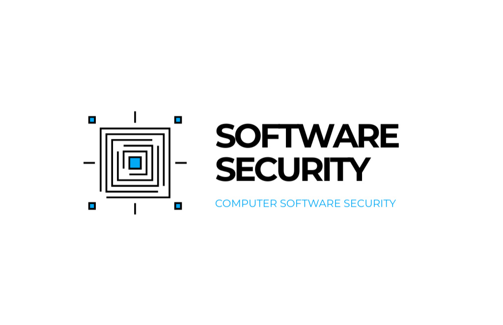 Software Computer Security Services Offer Business Card 85x55mm Tasarım Şablonu