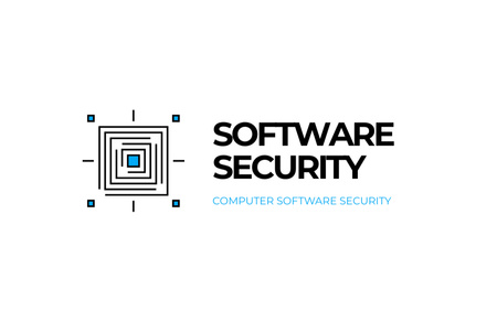Szablon projektu Software Computer Security Services Offer Business Card 85x55mm