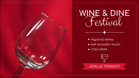 Wine Festival With Live Music In Bar Offer Full HD video Design Template
