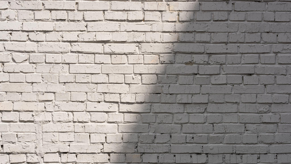 Designvorlage White brick wall with Shadow für Zoom Background