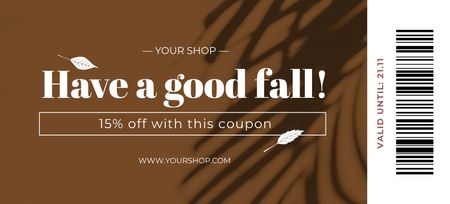 Autumn Savings Galore Revealed Coupon 3.75x8.25in Design Template
