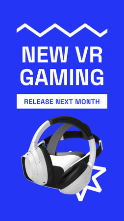 VR Gaming Gear Ad Instagram Video Story Design Template