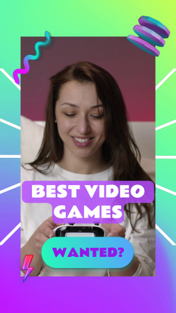 Video Games With Console Sale Offer TikTok Video Design Template
