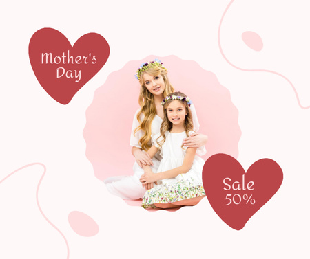 Anúncio de venda do dia das mães Facebook Modelo de Design