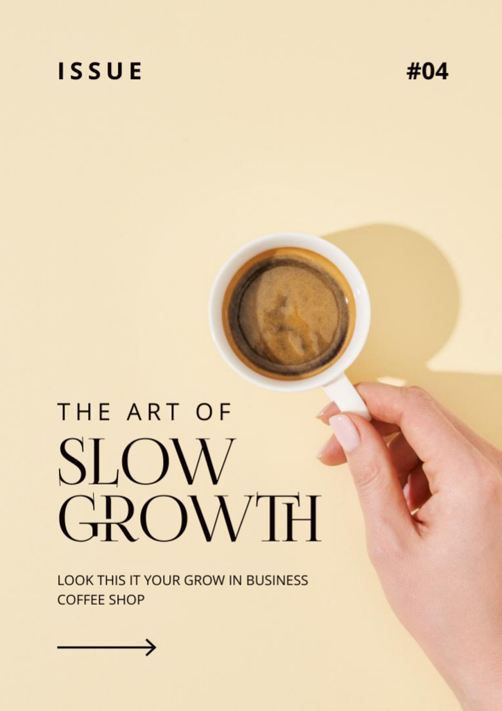 Coffee Shop Business Tips Newsletter Modelo de Design