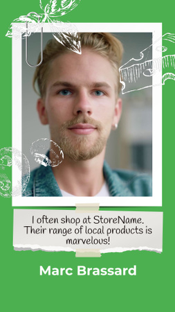 Platilla de diseño Client's Feedback About Local Shop Products Instagram Video Story