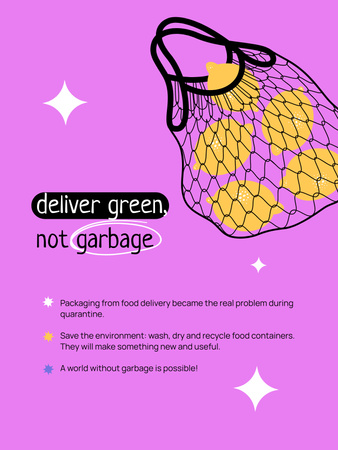 Platilla de diseño Waste Recycling Motivation Poster US