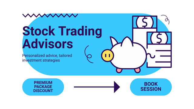 Services by Stock Trading Advisors Title 1680x945px Design Template