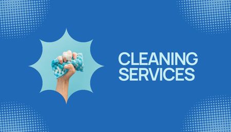Cleaning Services Offer Business Card US Design Template