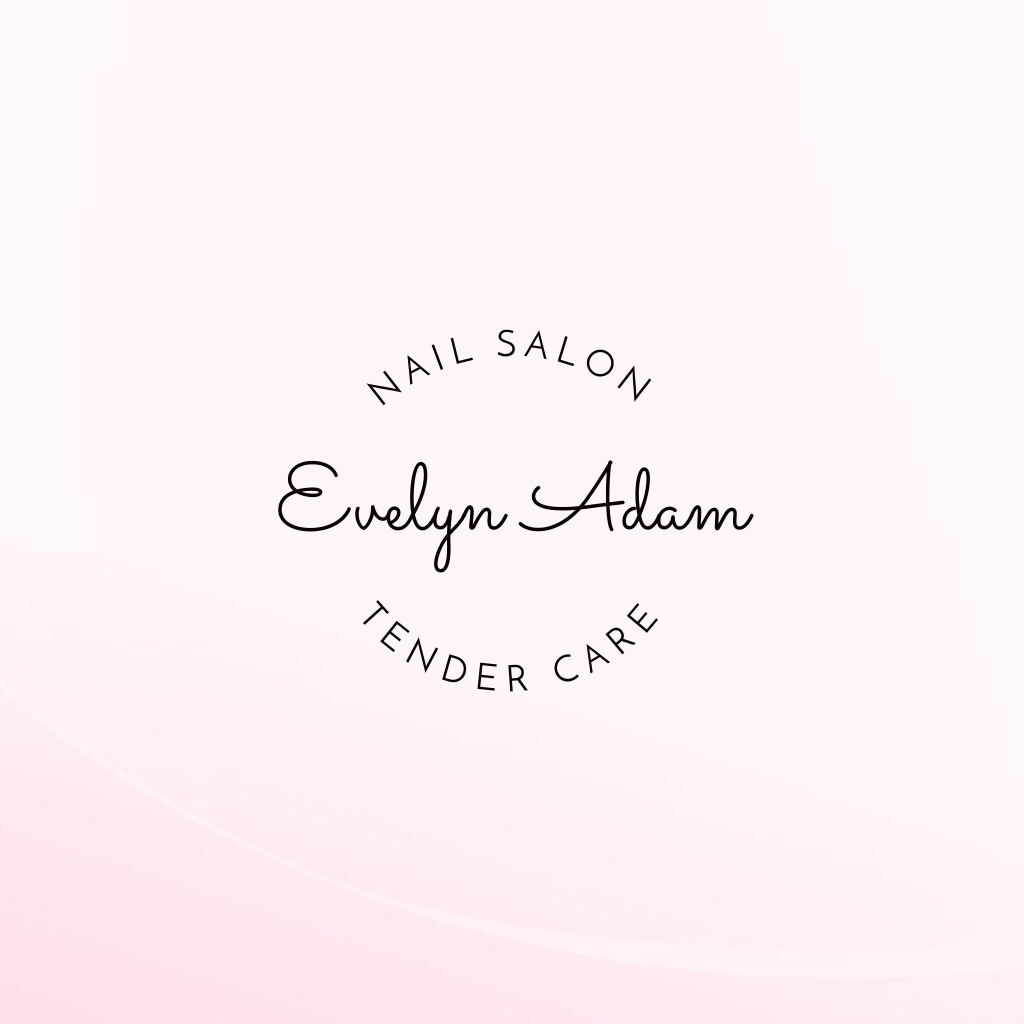 Platilla de diseño Affordable Manicure Services in Salon Logo
