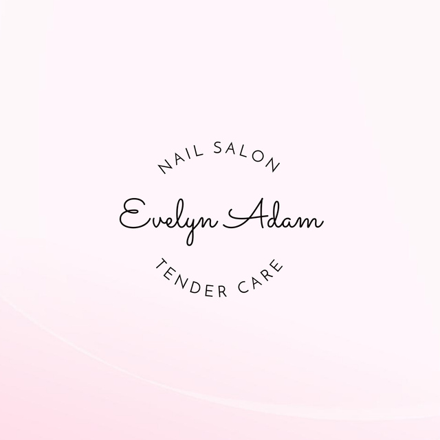 Affordable Manicure Services in Salon Logo Design Template
