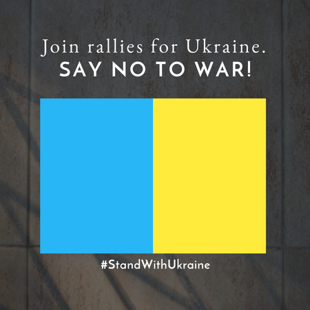 Designvorlage Stop War in Ukraine für Instagram