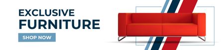 Designvorlage Angebot an exklusiven Möbeln für Ebay Store Billboard