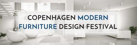 Plantilla de diseño de Furniture Design Festival with Modern White Room Email header 