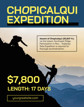 Climbing Spots Ad Poster 22x28in Design Template