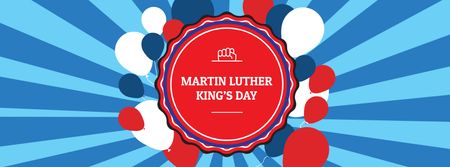 Designvorlage Martin Luther King Day Celebration Announcement für Facebook cover