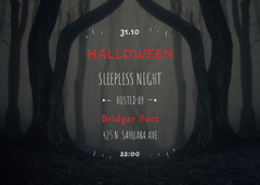 Mystical Halloween Night Celebration And Forest