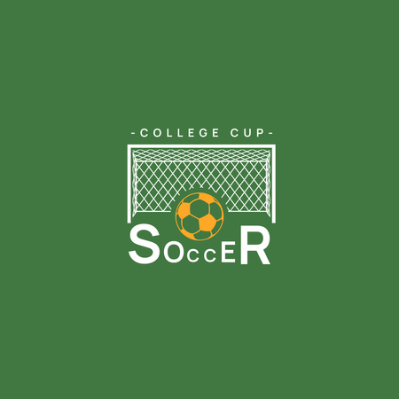 Soccer Sport Team Emblem Logo Design Template
