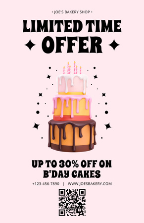 Limited Time Offer of Bakery Recipe Card Design Template