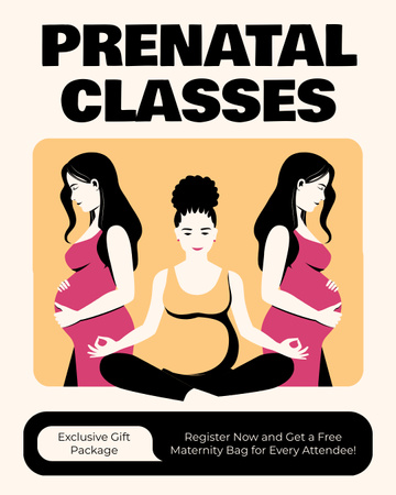 Prenatal Classes Exclusive Offer Instagram Post Vertical Design Template