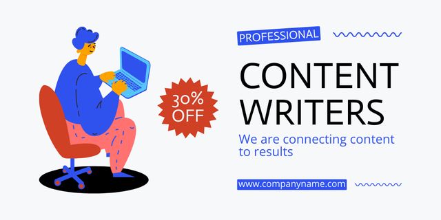 Advanced Content Writers Service At Reduced Price Twitter Design Template