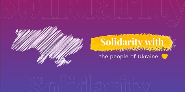 Solidarity with People in Ukraine Image Šablona návrhu