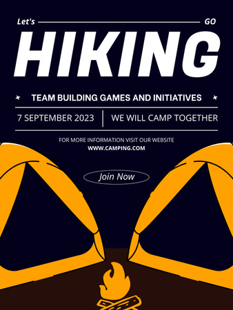 Platilla de diseño Team Building Games and Activities on Blue Poster 36x48in