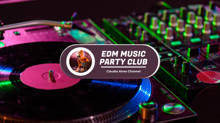 Night Club Event Announcement Youtube Design Template