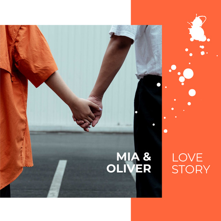 Young Couple love story in city Photo Book Design Template