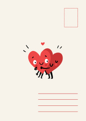 Valentine's Day Announcement with Cute Couple Hearts
